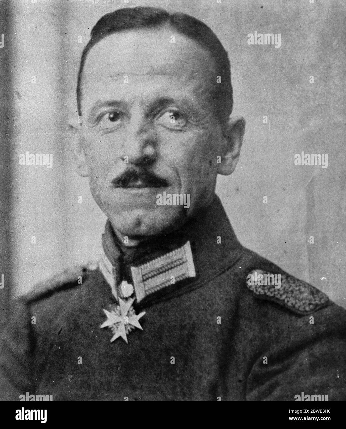 Général Reinhardt qui a été investi de pleins pouvoirs dans les districts militaires de Hesse , Nassau , Thuringe , Waldeck , Wurtemburg et Baden 1923 Banque D'Images