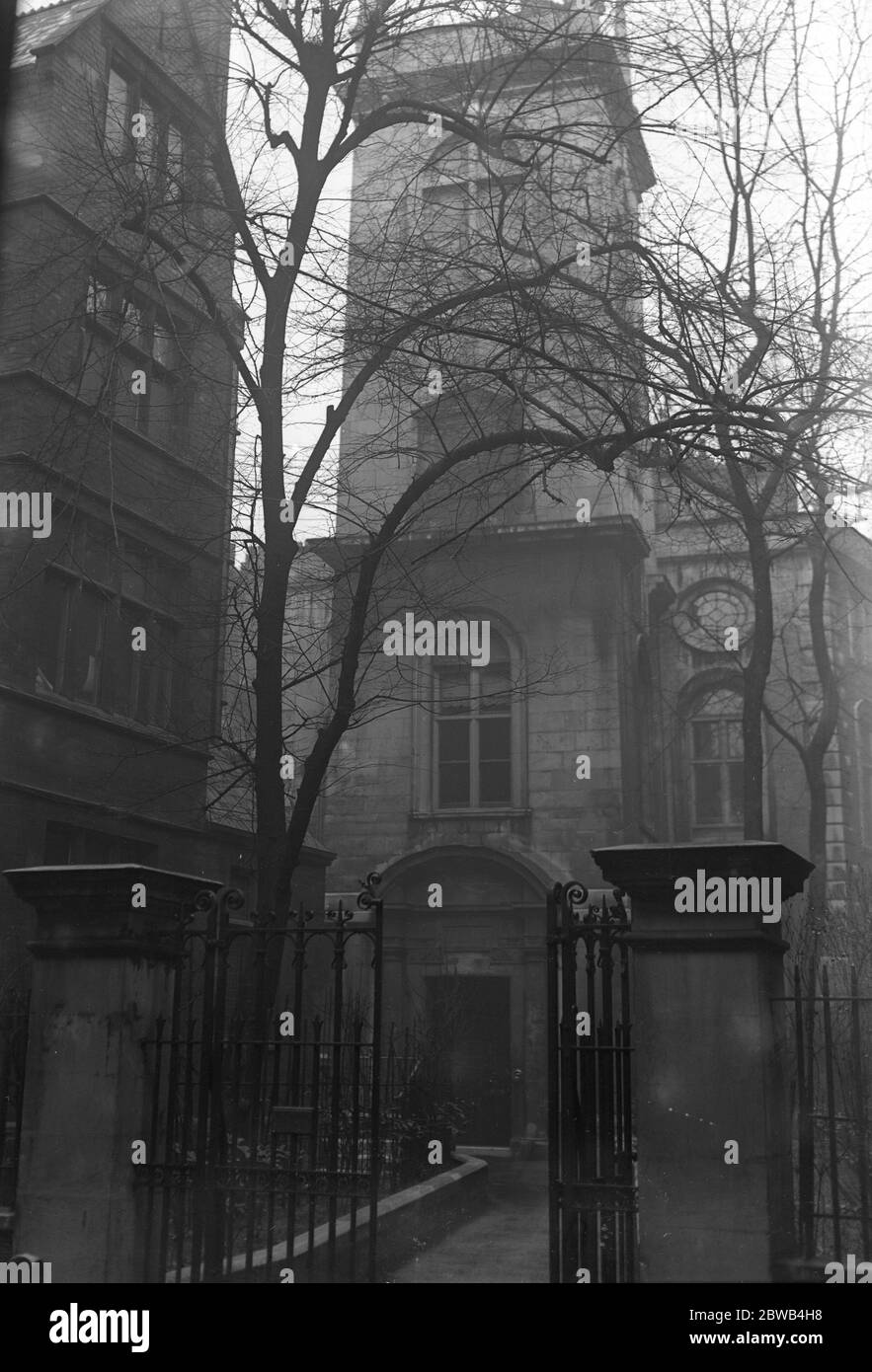 Eglise de St Olav , Ironmonger Lane , Londres , qui est maintenant utilisé comme Vicarage pour la voie Ironside de St Margaret . Banque D'Images