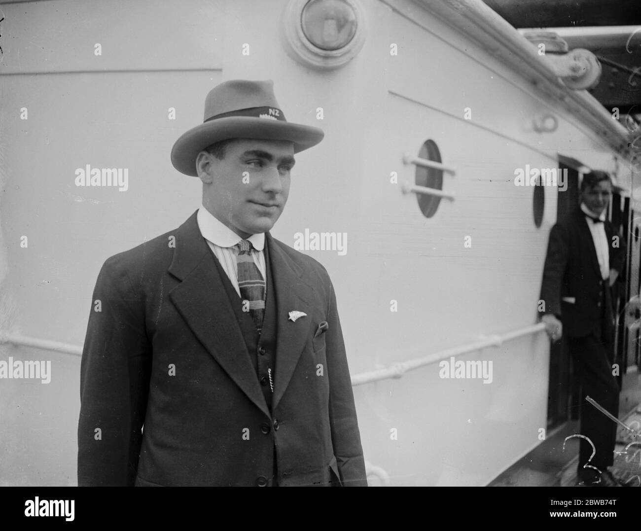 Samedi ' s grand match international de rugby . L'équipe de rugby de Nouvelle-Zélande joue leur premier international quand ils s'opposent à l'Irlande à Dublin . C G porter , capitaine de rugby de Nouvelle-Zélande . 28 octobre 1924 Banque D'Images