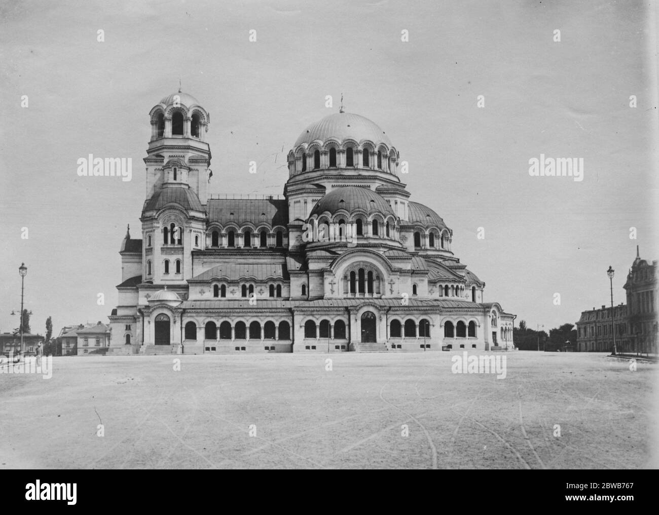 La cathédrale Saint Alexandre Nevsky à Sofia , Bulgarie . Septembre 1924 Banque D'Images