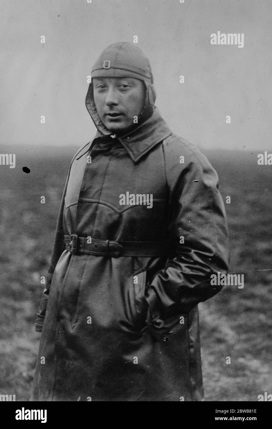 Capitaine Georges Pelletier d ' Oisy . Aviateur français et ACE de la première Guerre mondiale . 1er mai 1924 Banque D'Images