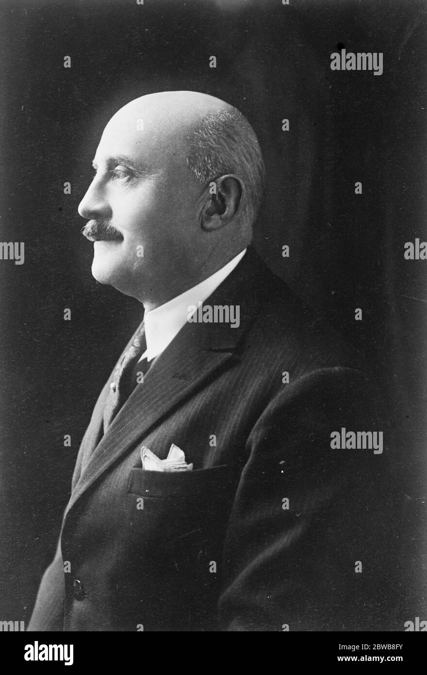 M Joseph Cailleaux , Ministre français des Finances . Portrait . 1925 Banque D'Images