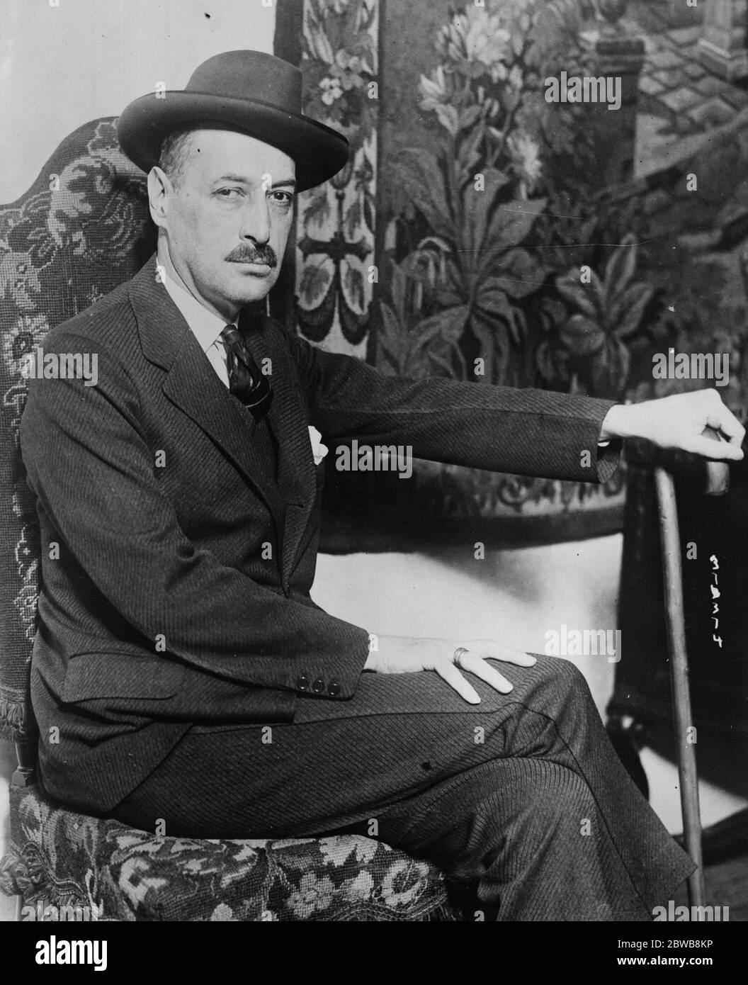 Comte Michael Karolyi , aristocrate et politicien hongrois . 1925 Banque D'Images