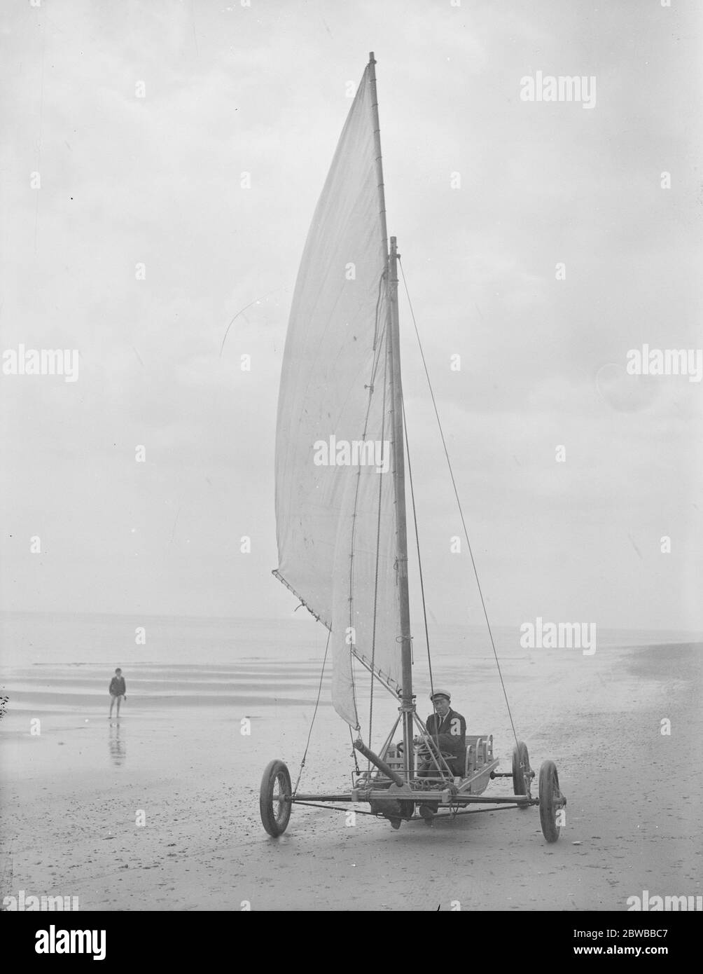 Yachting de sable à Skegness . Banque D'Images