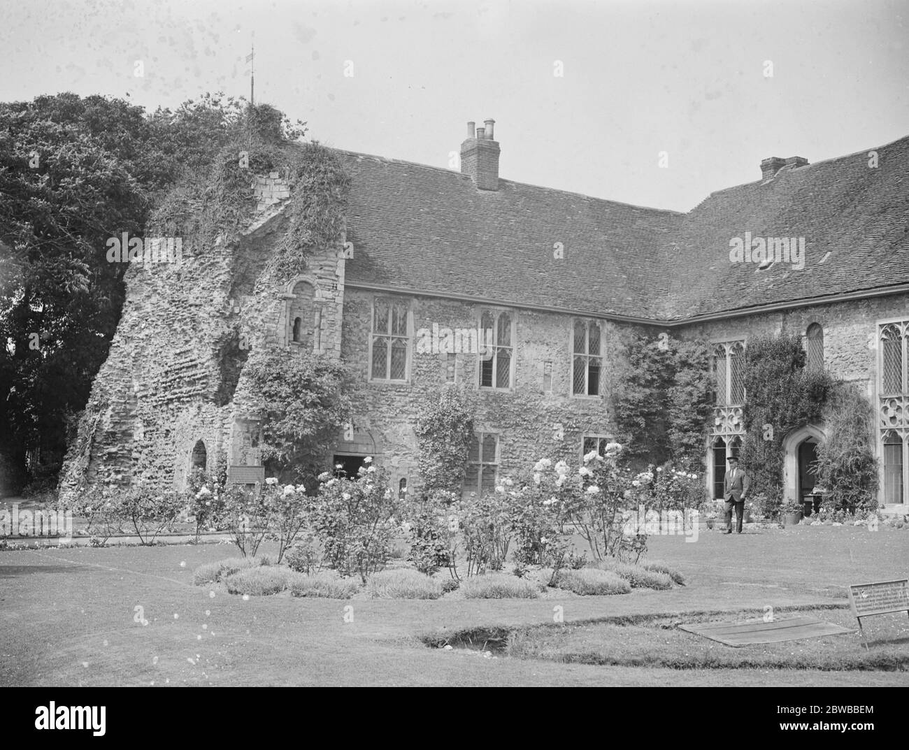 Abbaye de Minster , Ramsgate, Kent . 1933 Banque D'Images