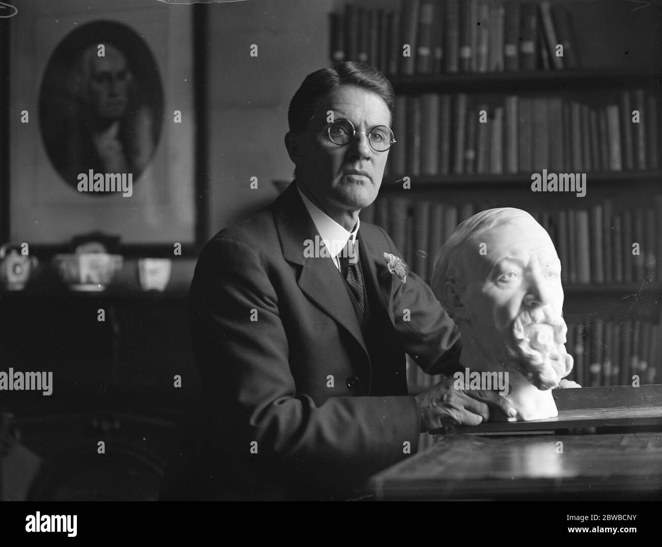 Le rév. J W graves B D ( Yale ) photographié au village de Browning le 22 octobre 1926 Banque D'Images