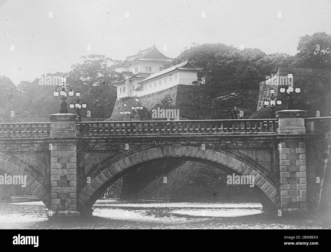 Où le Prince de Galles restera au Japon . Le magnifique Palais impérial où le Prince de Galles sera abrité pendant son séjour au Japon . 23 août 1921 Banque D'Images