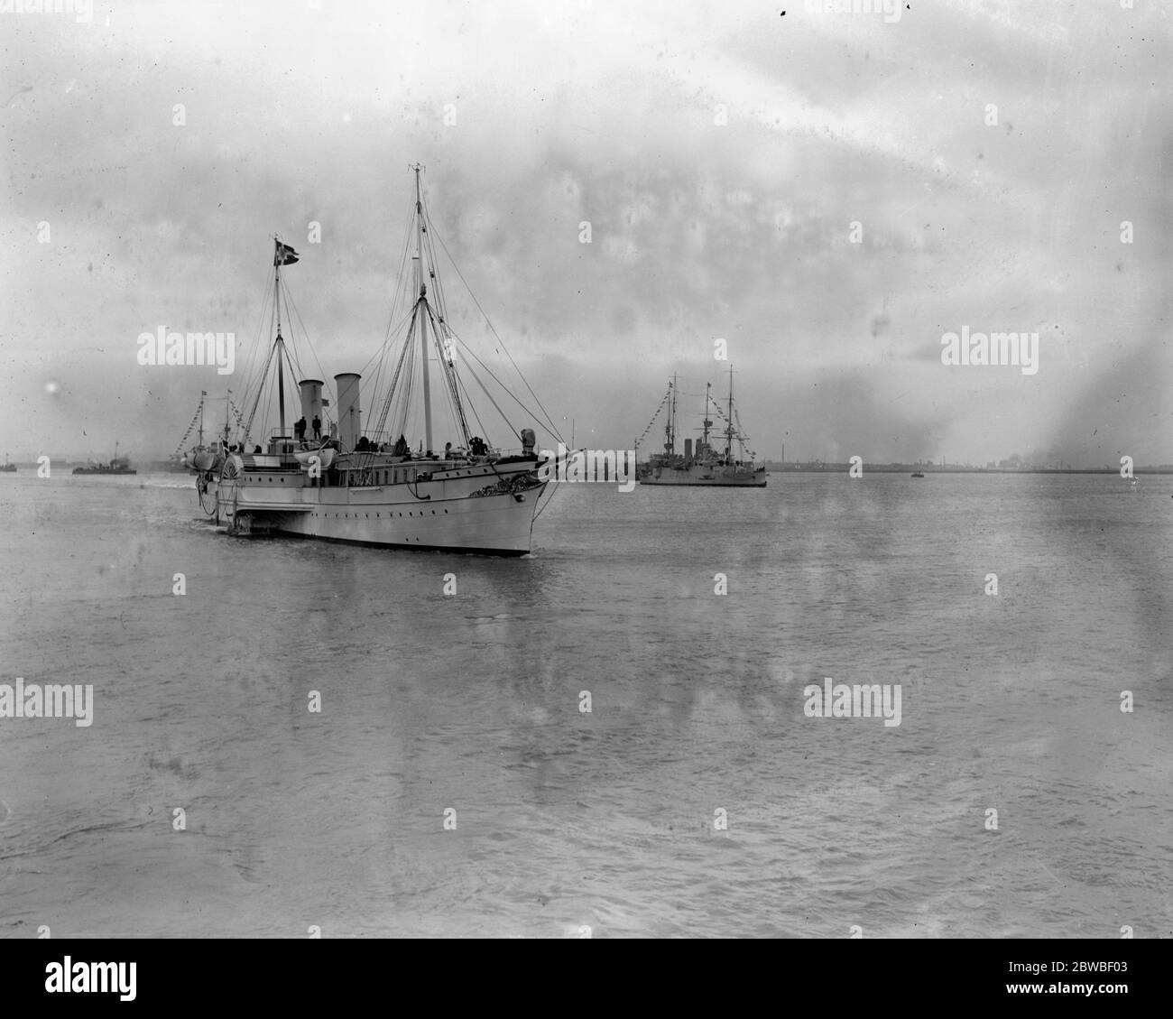 Le yacht royal danois 'Dannebrog' 26 mai 1932 Banque D'Images