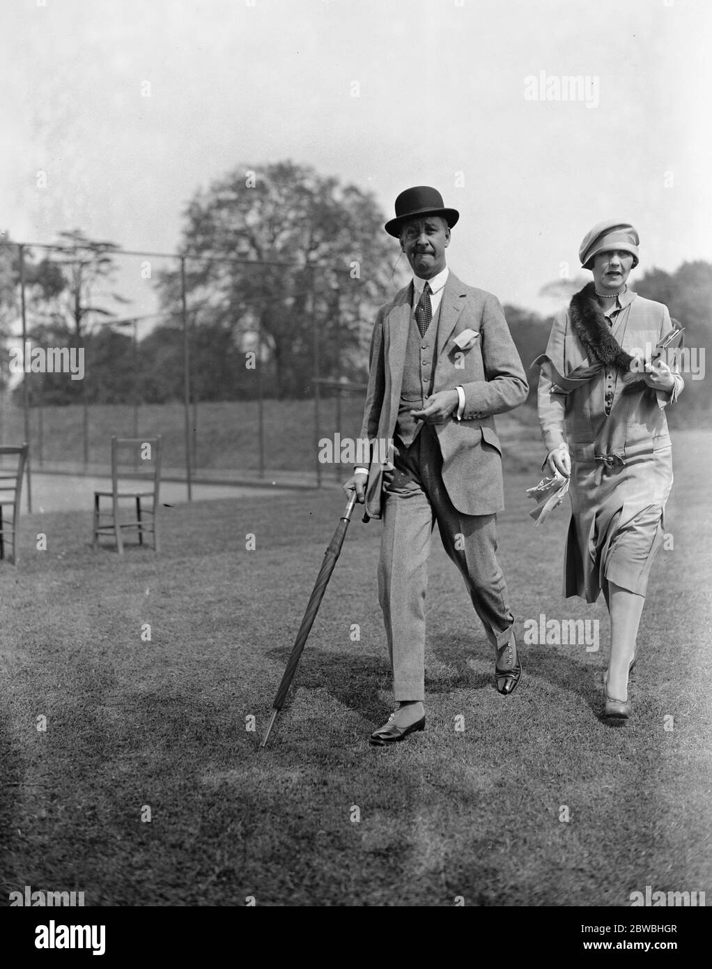 À Ranelagh . M. et Mme Arthur West . 1926 Banque D'Images