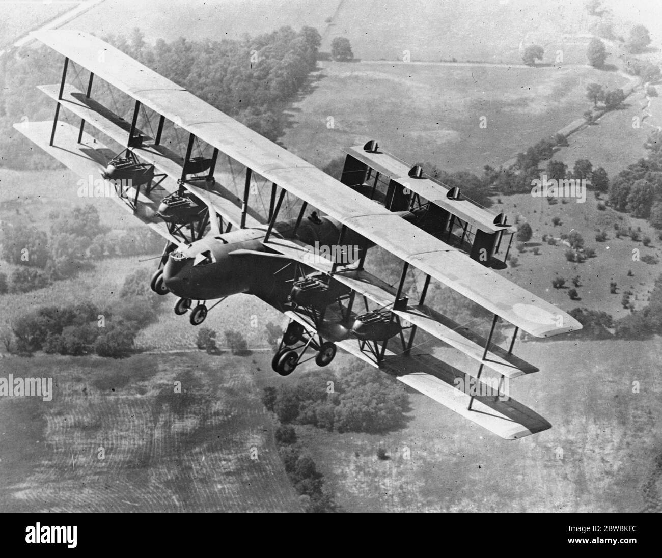 Le bombardier géant américain Barling , le plus grand engin aérien du pays pendant les vols d'essai du 18 septembre 1923 Banque D'Images
