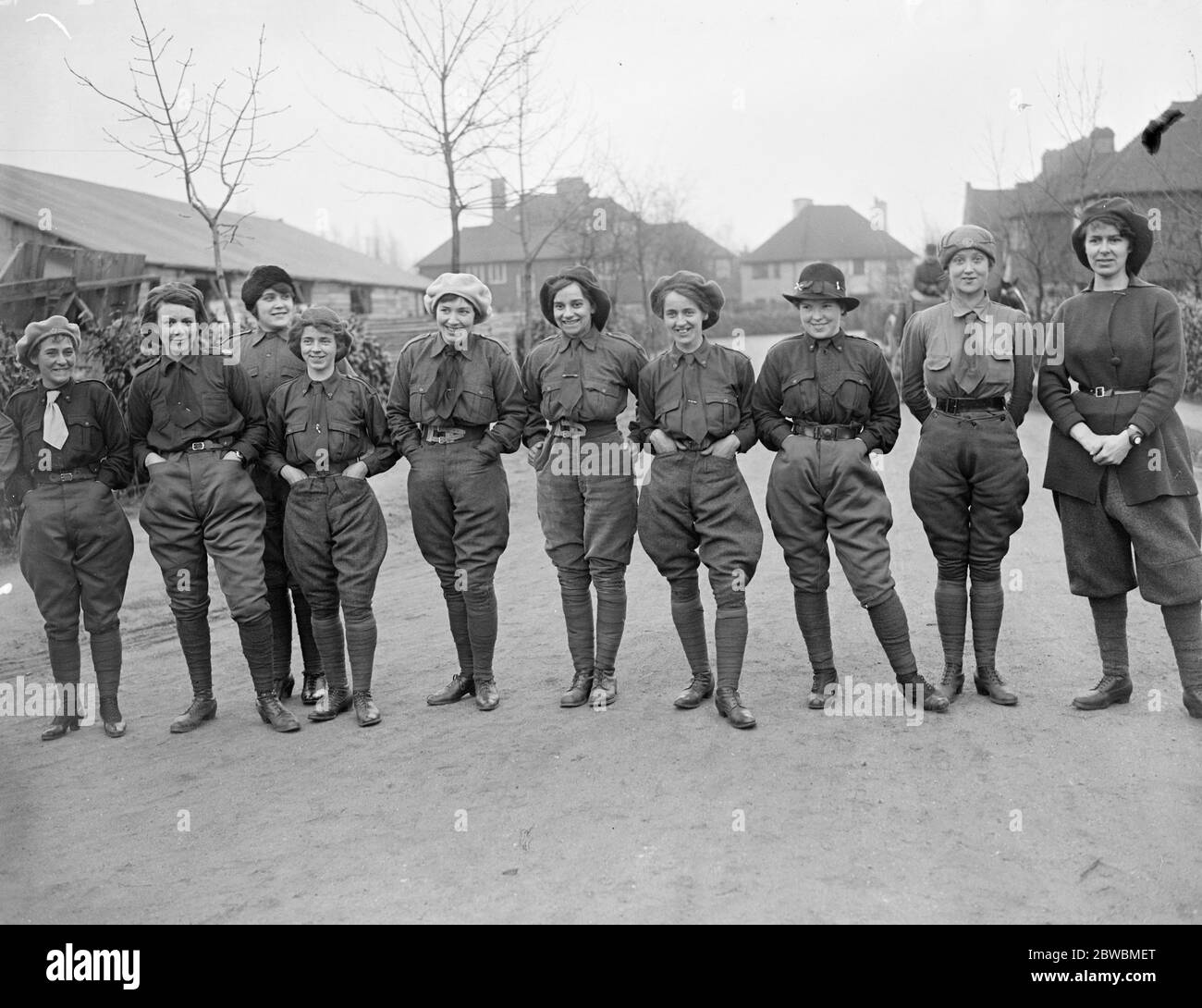 Femmes charpentiers pour l'armée 29 janvier 1917 Banque D'Images