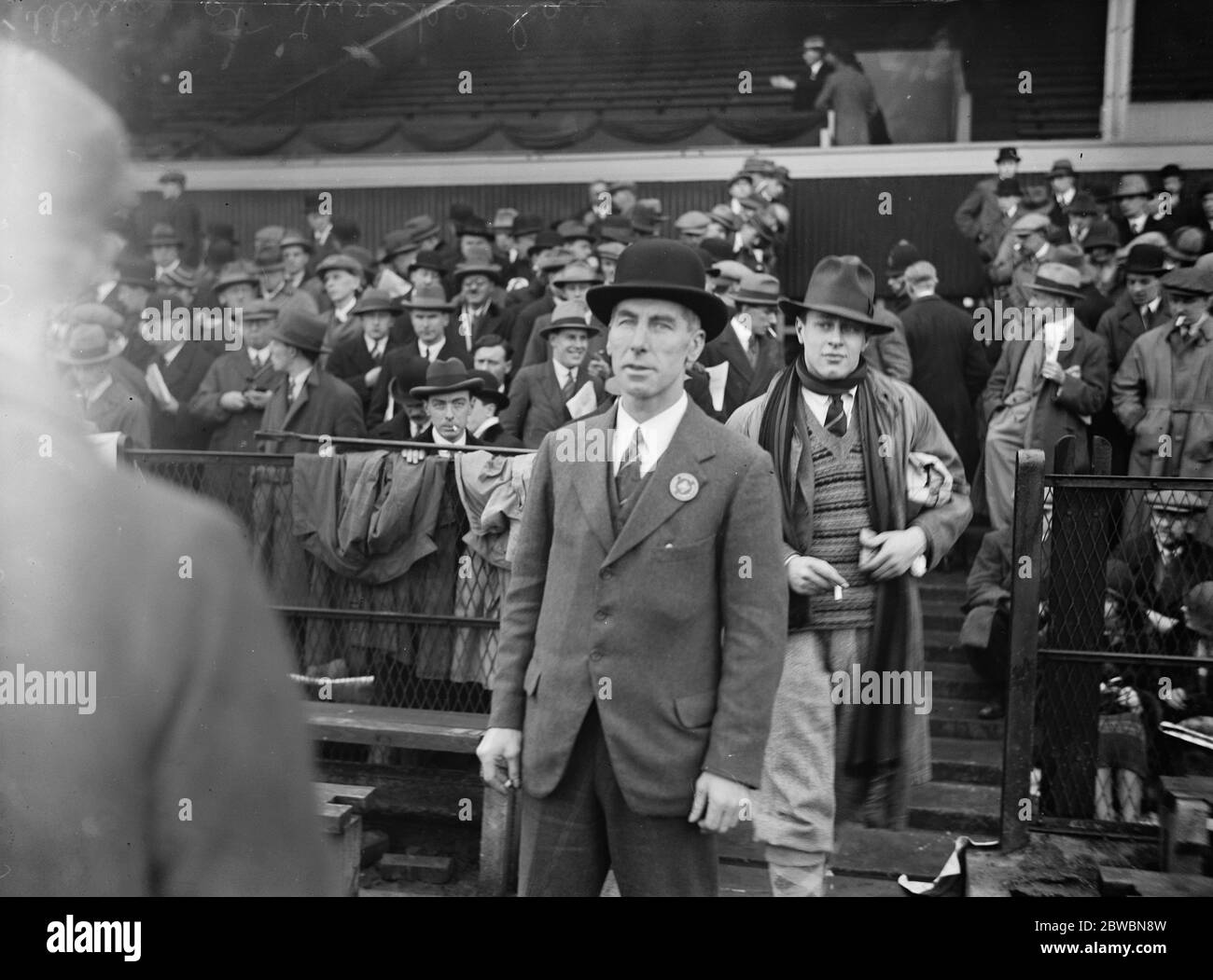 Cooper , nouvelle secrétaire de l'Union de rugby d'Angleterre à Twickenham . 17 janvier 1925 Banque D'Images