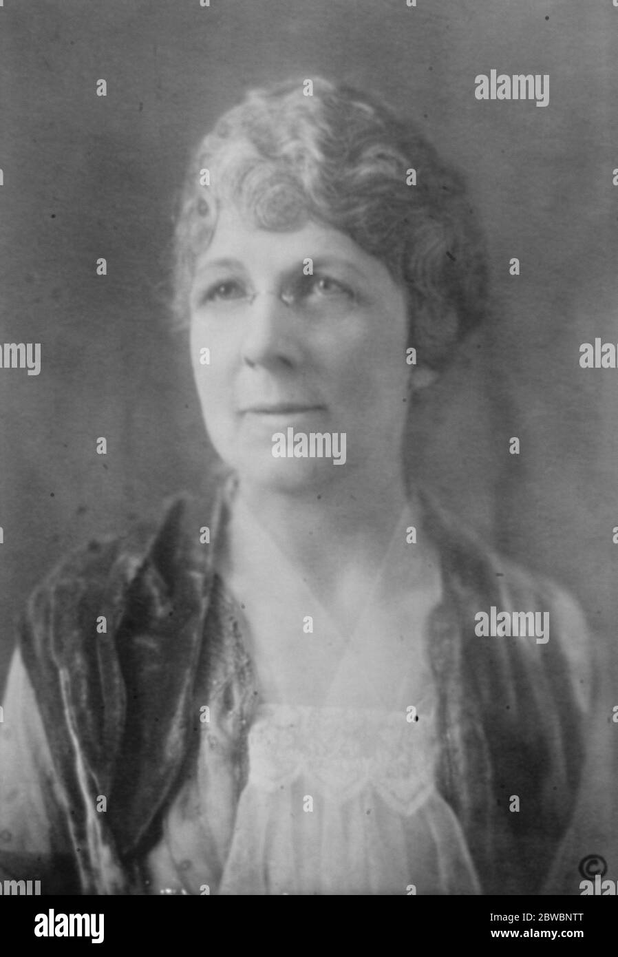 Femme du Président américain gravement malade Mme Harding la femme du Président américain qui est malade . 9 septembre 1922 Banque D'Images