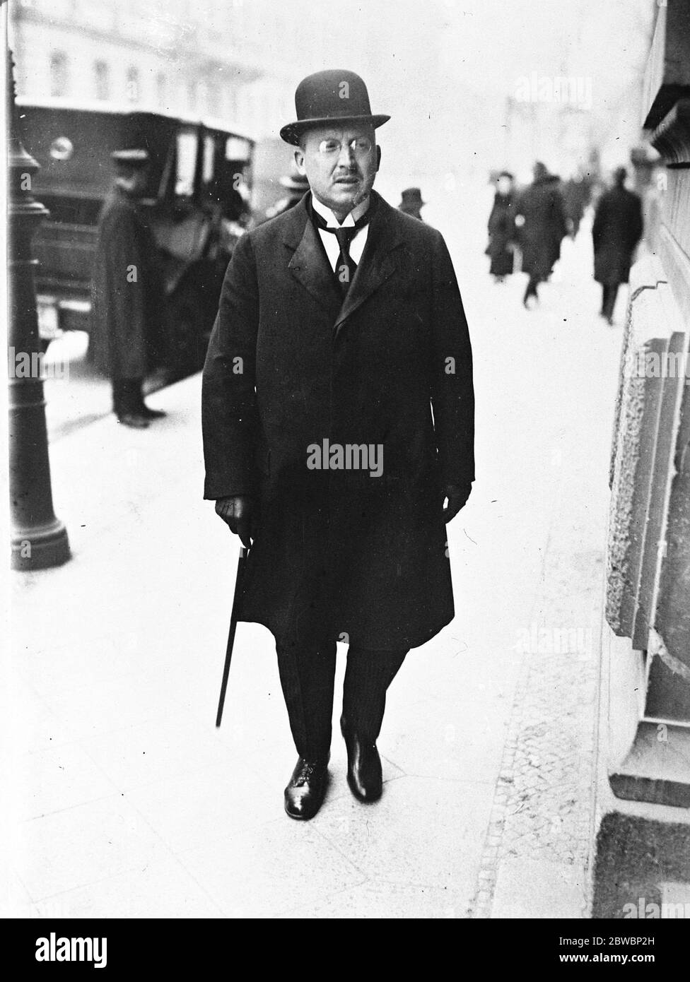 Dr Hermes Ambassadeur d'Allemagne en France . 25 août 1923 Banque D'Images