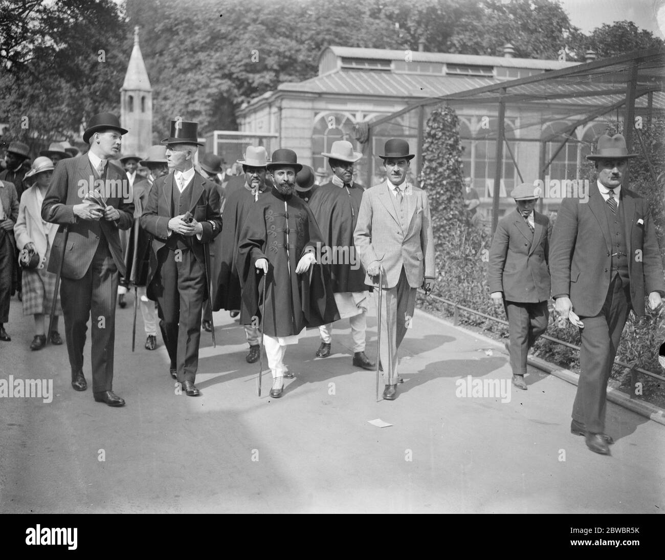 Le Régent d'Abyssinia au zoo . 9 juillet 1924 Banque D'Images