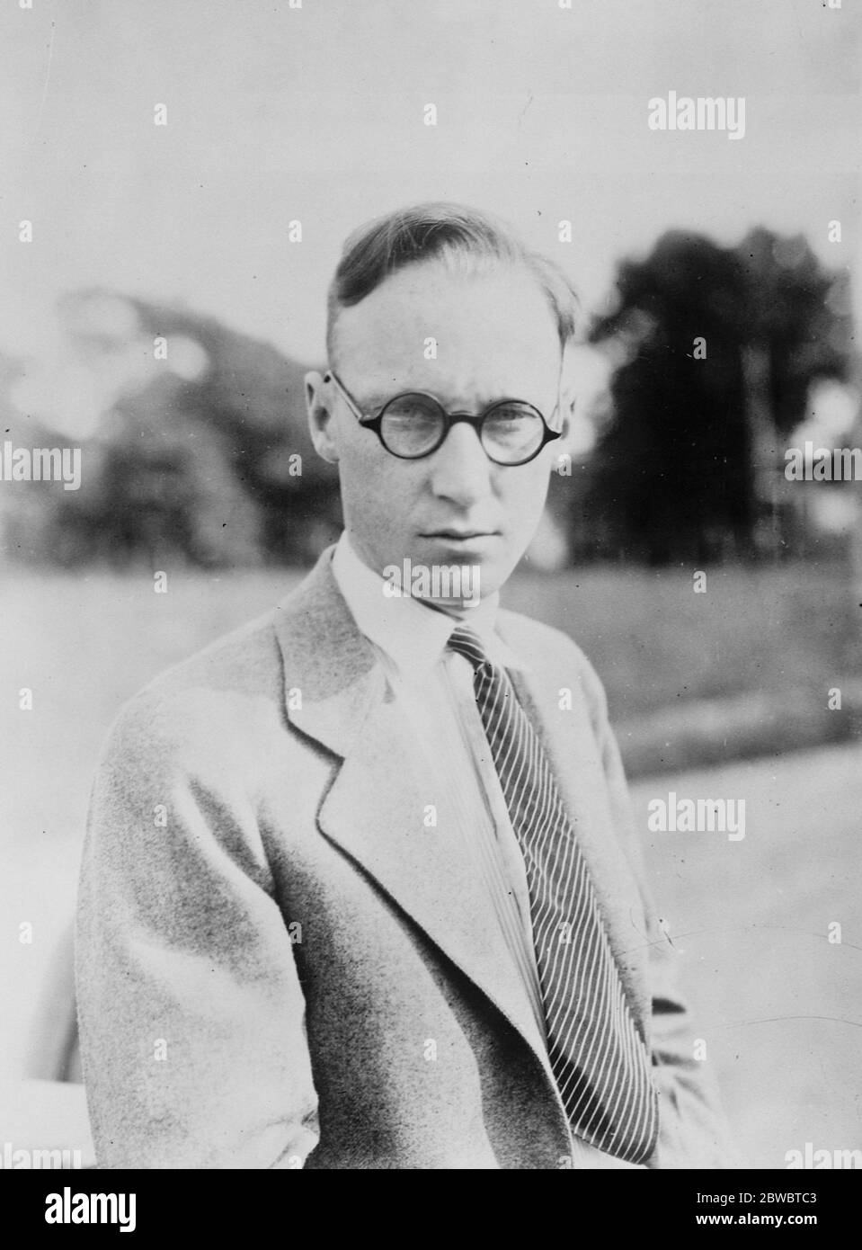 Sur essai pour enseigner la théorie de l'évolution . Une nouvelle photo de John T Scopes , professeur de biologie à l'école secondaire de Dayton , Tennessee , qui sera jugé à Dayton pour avoir violé la loi dite sur les singes , la loi Butler interdisant l'enseignement de la théorie de l'évolution au Tennessee . 20 juin 1925 Banque D'Images