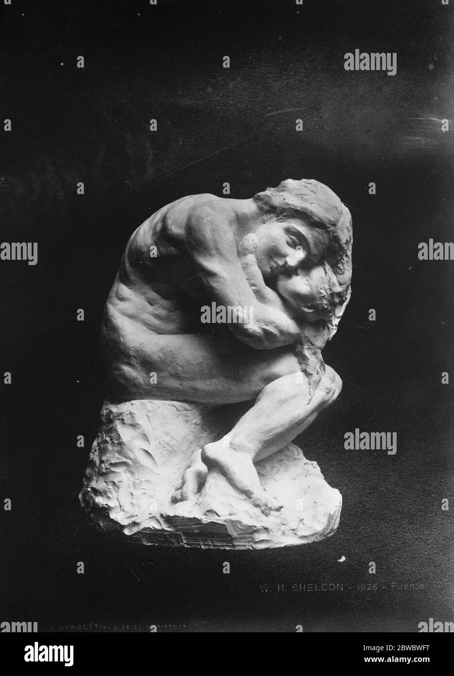 Exposition de la sculpture du Dr Sheldon de la Société des beaux-arts . Amour de mère par Dr W H Sheldon . 13 novembre 1926 Banque D'Images