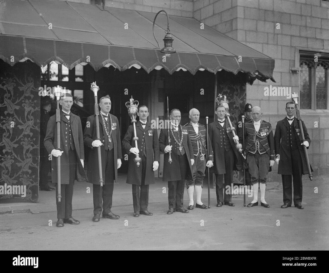 Visite du duc de York à Norwich . 24 octobre 1925 Banque D'Images