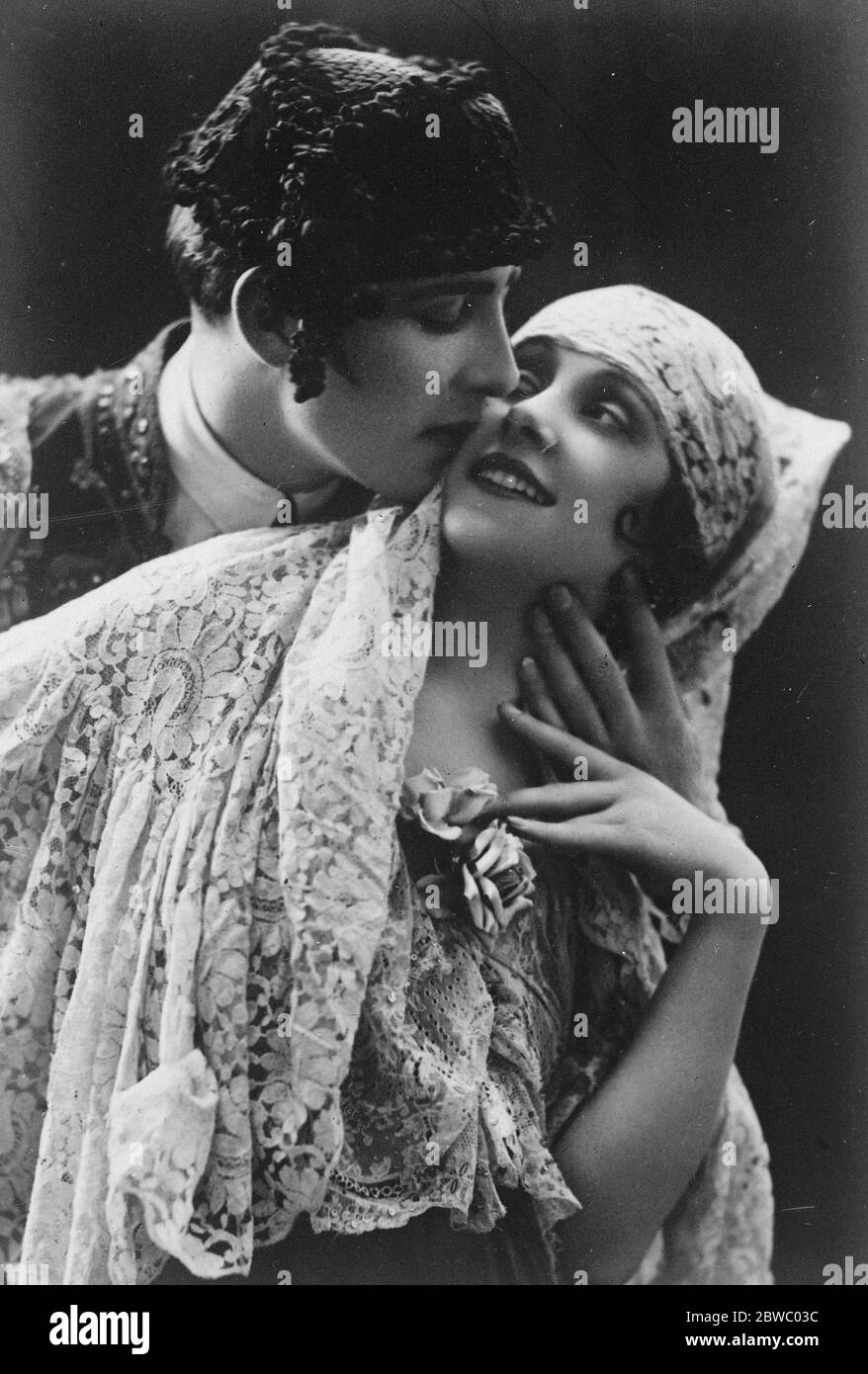 Esmeraldo et Pepito , les célèbres artistes argentins . 24 décembre 1926 Banque D'Images