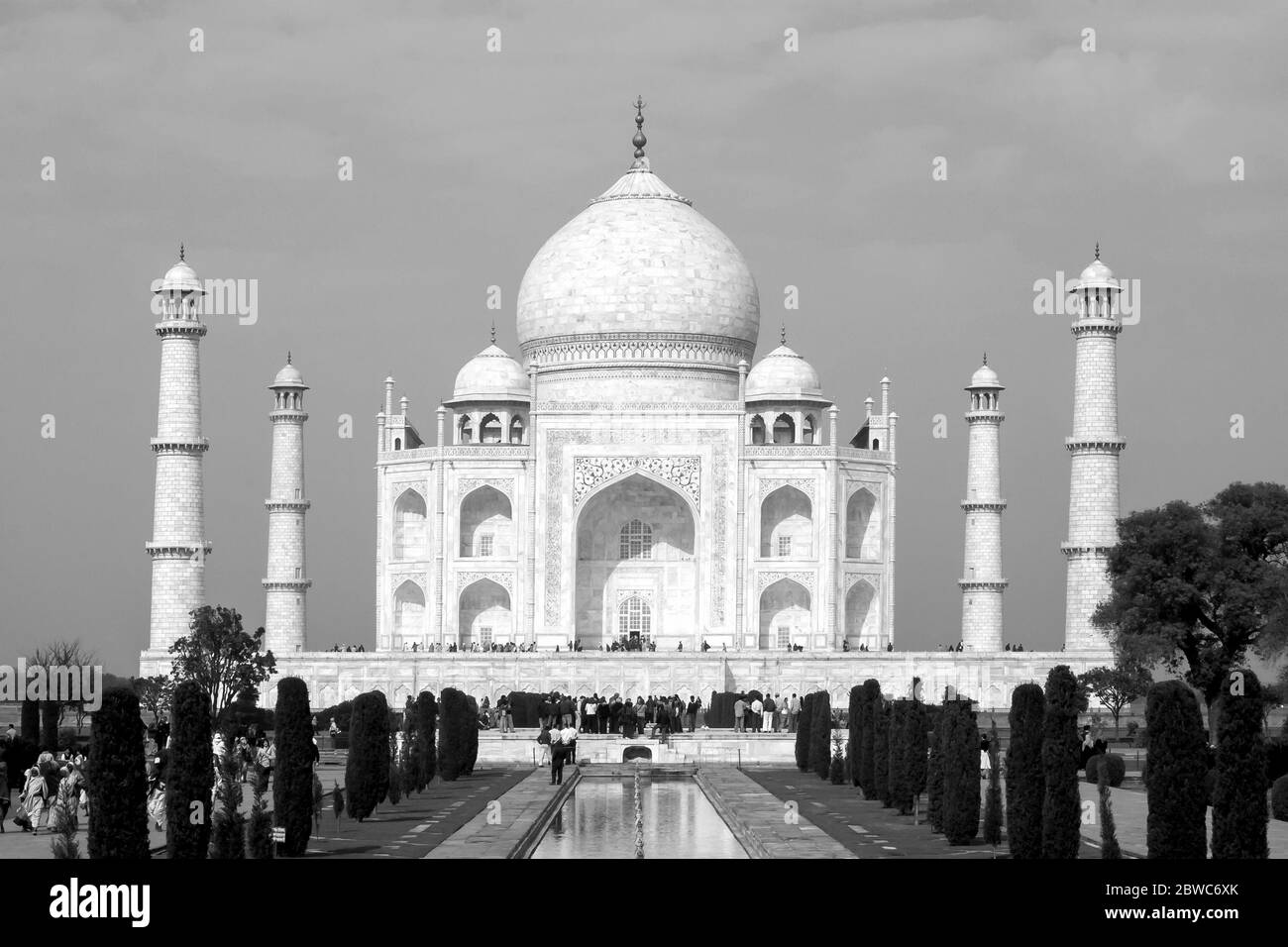 Taj mahal in black white Banque d'images noir et blanc Alamy