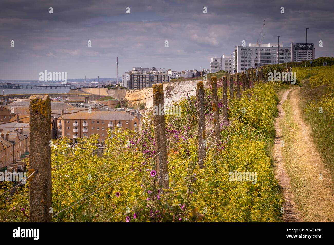 Chemin de randonnée pour Brighton Banque D'Images