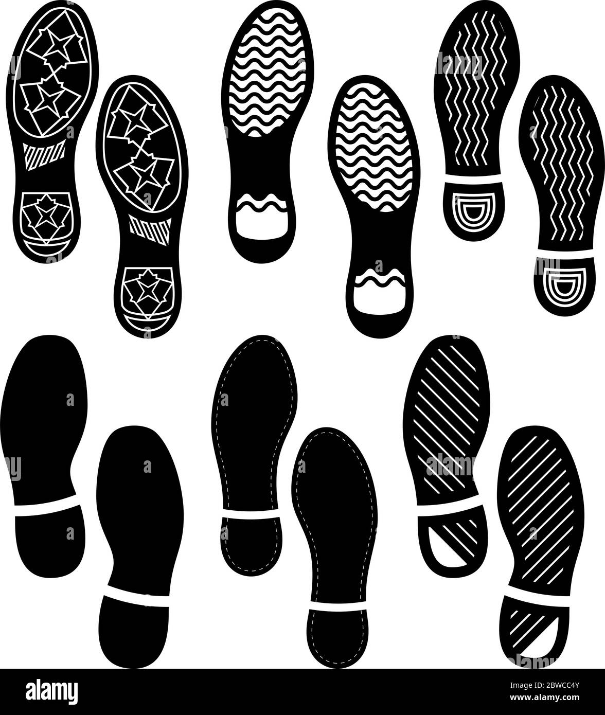 Affiche les semelles Chaussures (imprimé chaussures) Illustration de Vecteur