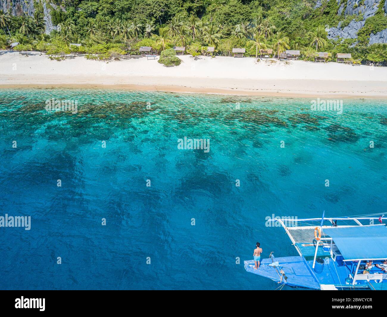 Plage philippine à Coron Palawan Banque D'Images