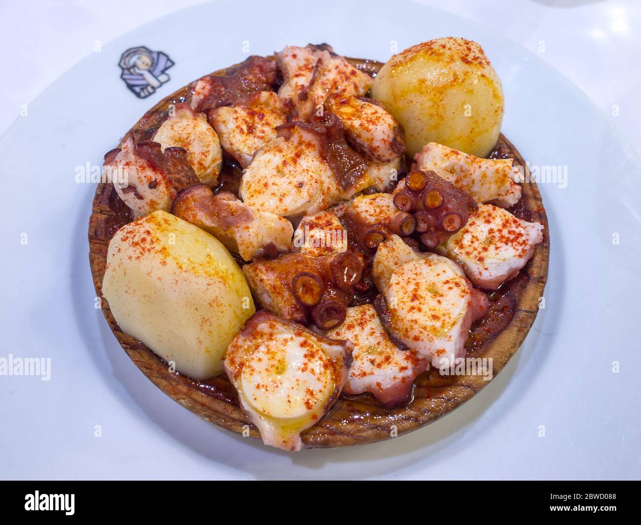 Pulpo a feira. Ciudad de Lugo. La Galice. España Banque D'Images