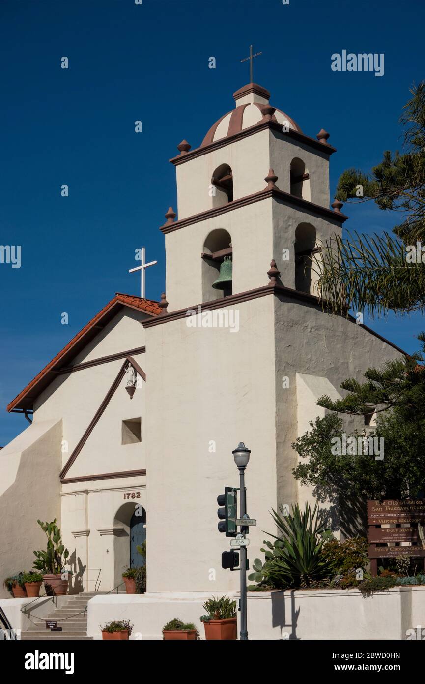 Mission San Buenaventura centre ville Ventura CA Banque D'Images