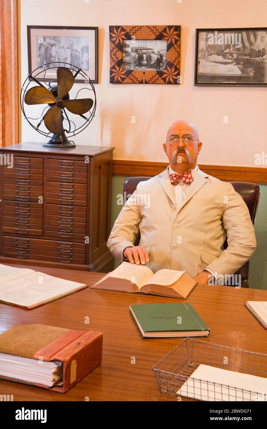 Bureau du gouverneur, Musée du Capitole de l'État, Phoenix, Arizona, États-Unis Banque D'Images