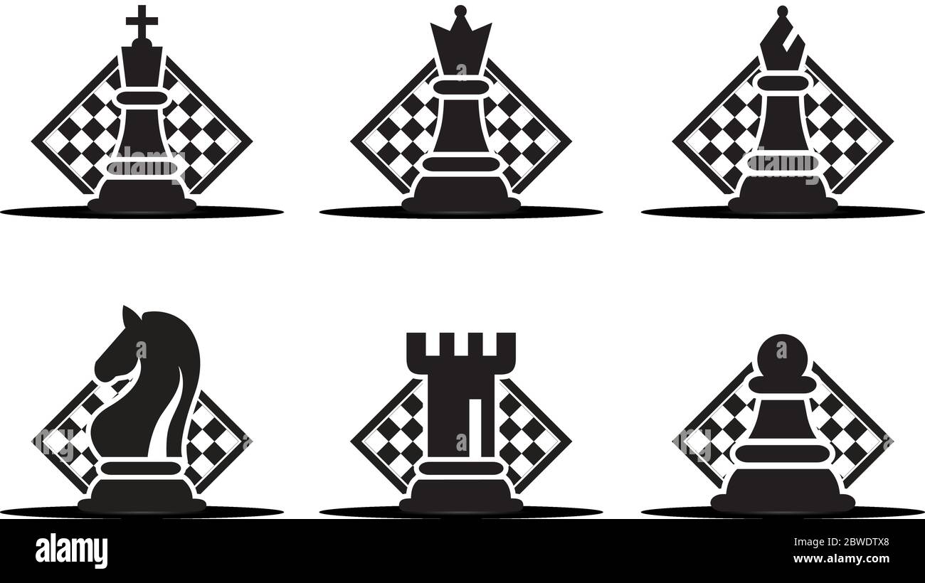 Concept de stratégie d'entreprise avec des chiffres sur un échiquier Jeu d'illustration vectorielle moderne Illustration de Vecteur