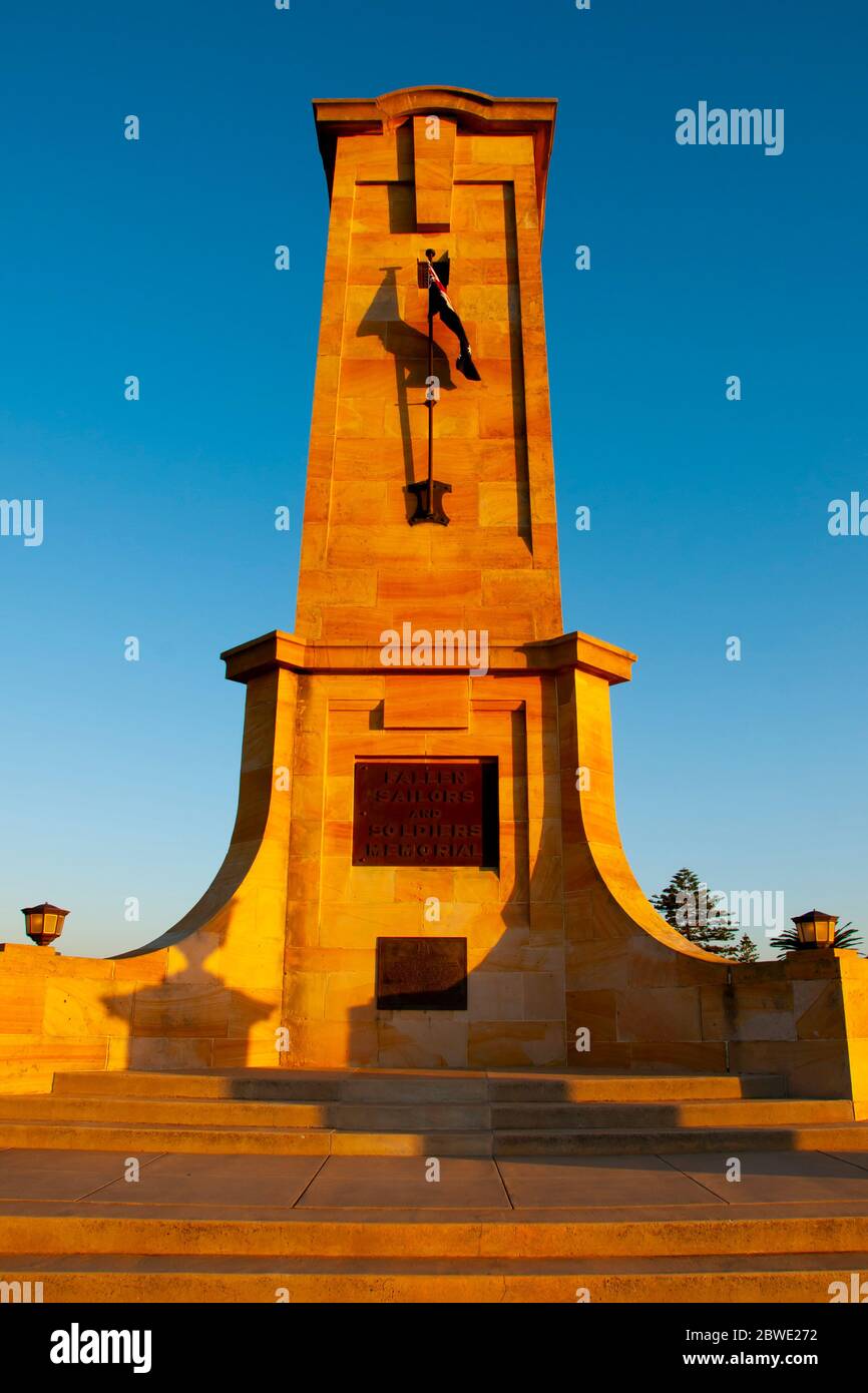 Fremantle, Australie - 21 décembre 2019 : Fremantle War Memorial Banque D'Images