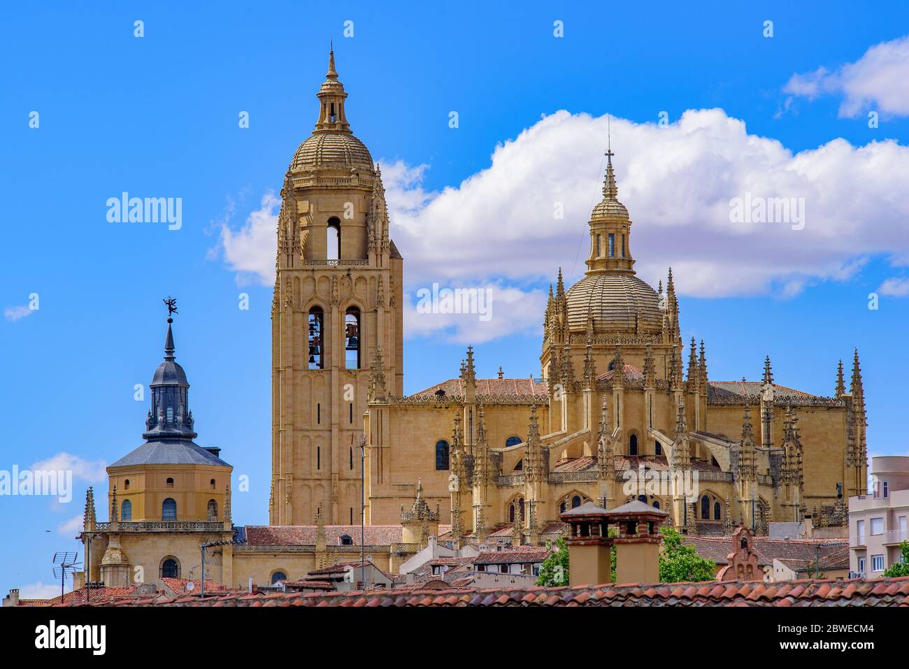 Cathédrale de Ségovie, une cathédrale catholique de style gothique à Ségovie, Espagne Banque D'Images