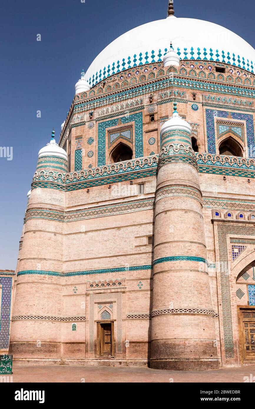 Tombe de Shah Rukn e Alam, tombe de Shah Rukn-e-Alam, Murtan, province du Punjab, Pakistan, Asie du Sud, Asie Banque D'Images