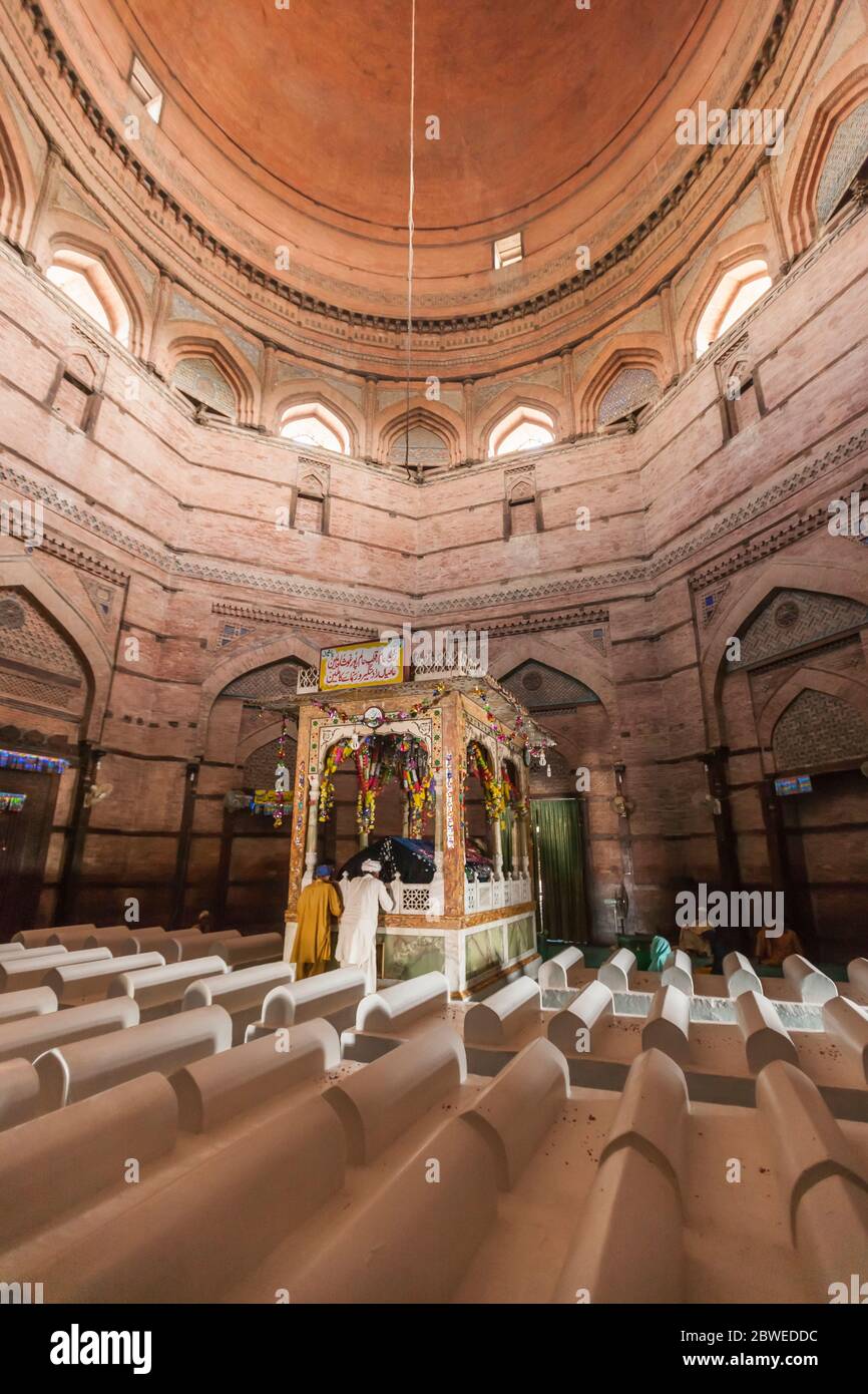 Intérieur de la tombe de Shah Rukn e Alam, tombe de Shah Rukn-e-Alam, Murtan, province du Punjab, Pakistan, Asie du Sud, Asie Banque D'Images