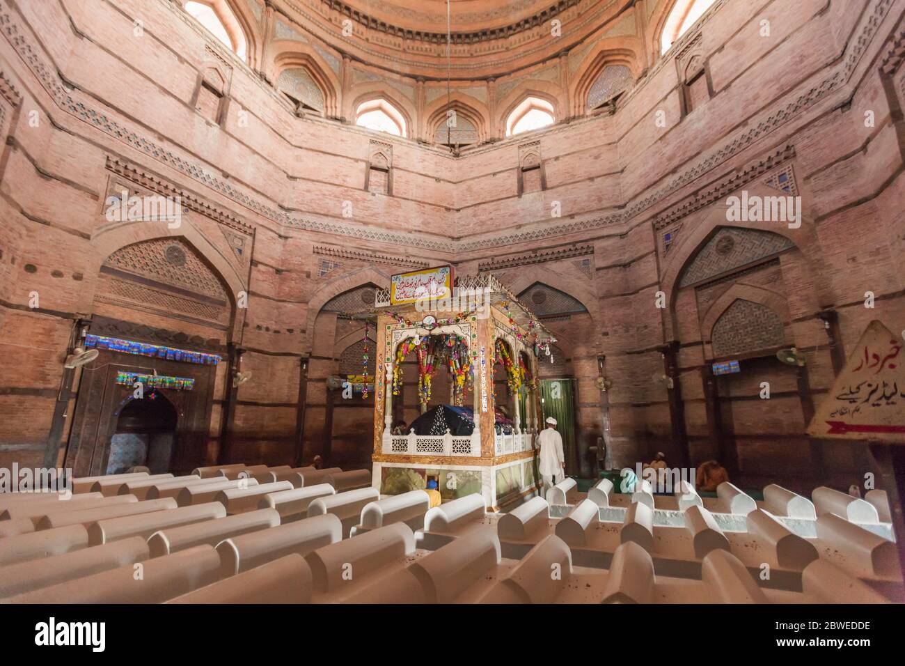 Intérieur de la tombe de Shah Rukn e Alam, tombe de Shah Rukn-e-Alam, Murtan, province du Punjab, Pakistan, Asie du Sud, Asie Banque D'Images
