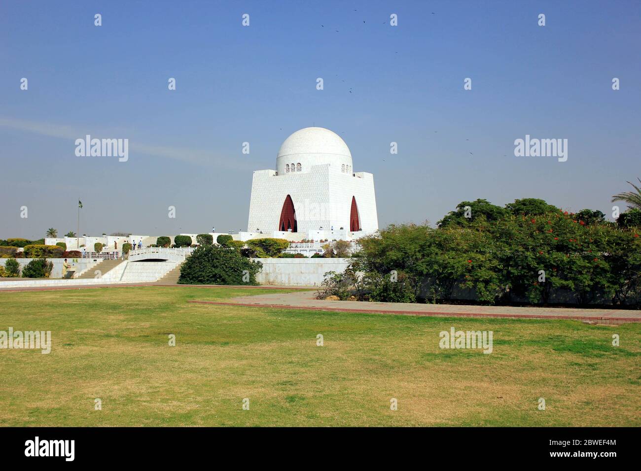 Belle vue de Mazar-e-quaid - Mohammad Ali Jinnah, Karachi Pakistan - 20/12/2012 Banque D'Images