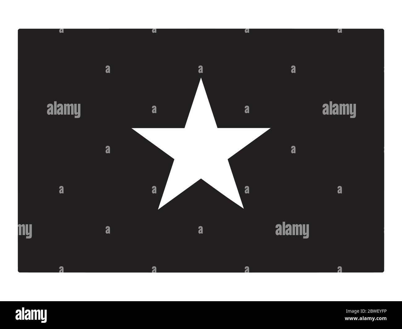 Drapeau du Vietnam noir et blanc. Bannière nationale du logo. Fichier vectoriel EPS monochrome en niveaux de gris. Illustration de Vecteur