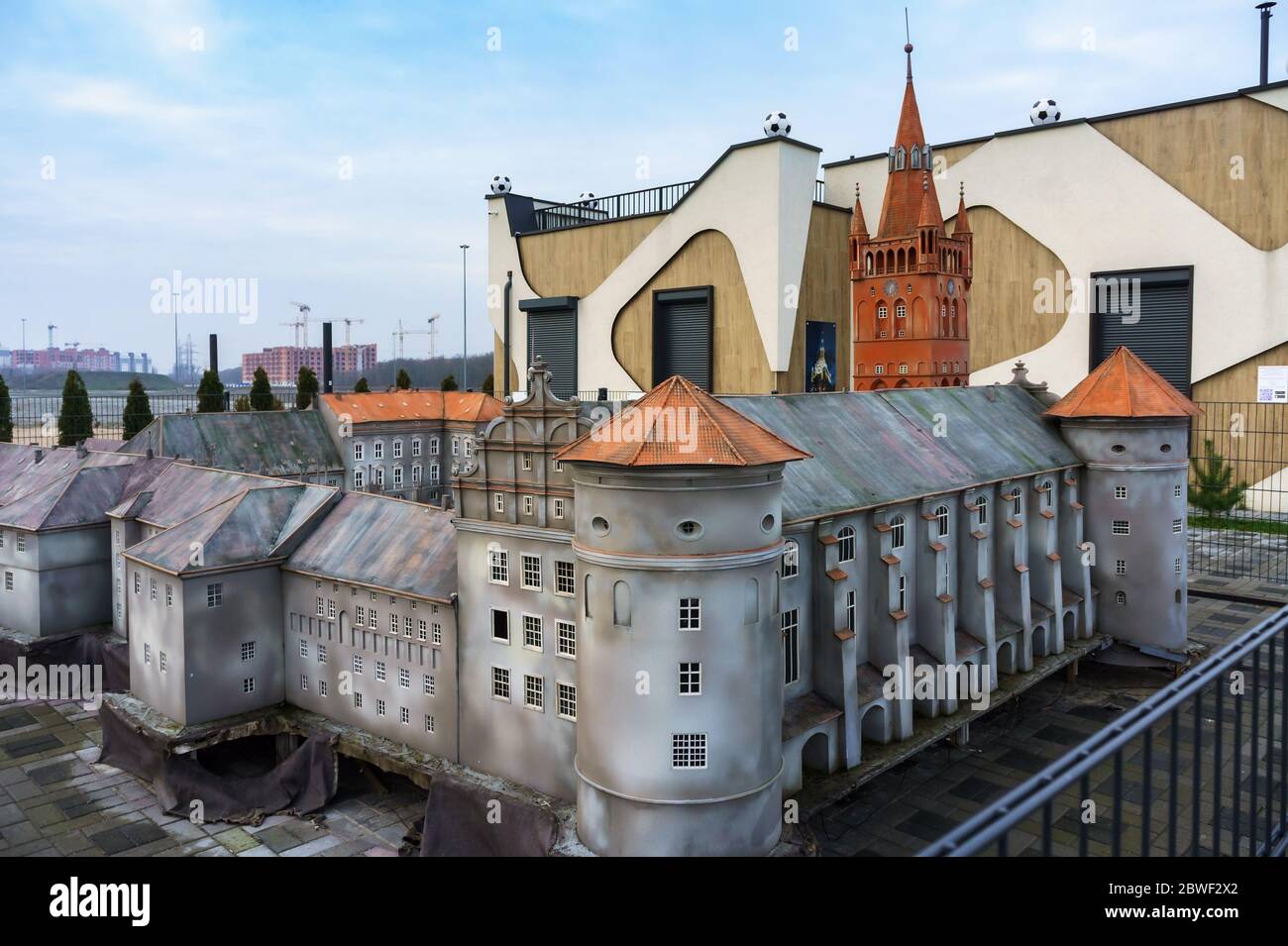 Château d'ordre teutonique à königsberg, modèle du château royal de königsberg, château royal de Prusse, Kaliningrad, Russie, 21 décembre 2019 Banque D'Images