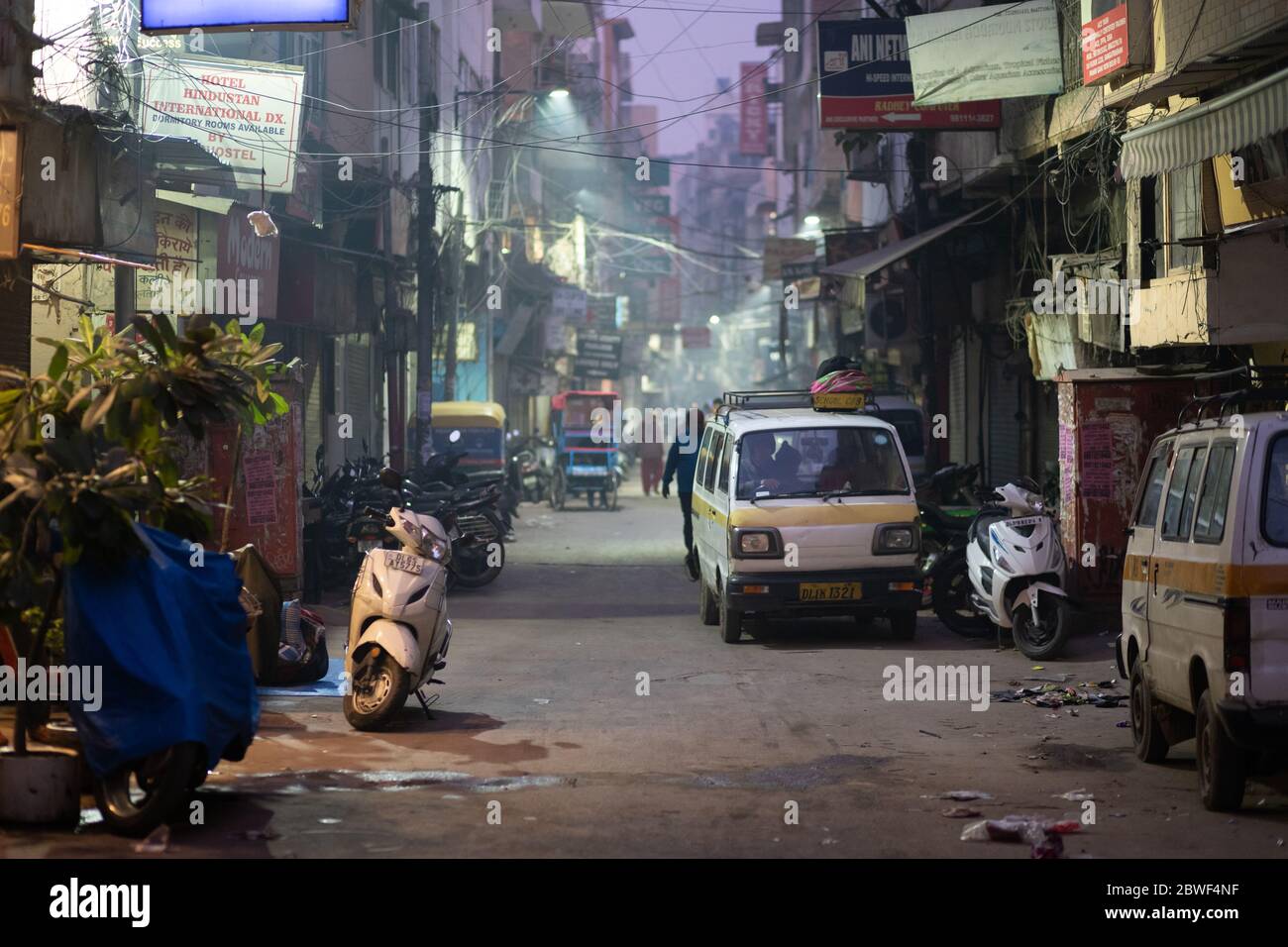 Paharganj de Delhi, Inde Banque D'Images