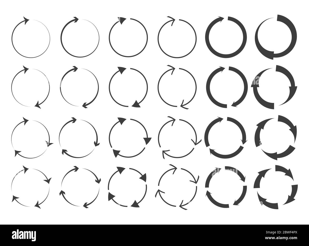 Répéter les flèches de cercle vers la droite Illustration de Vecteur