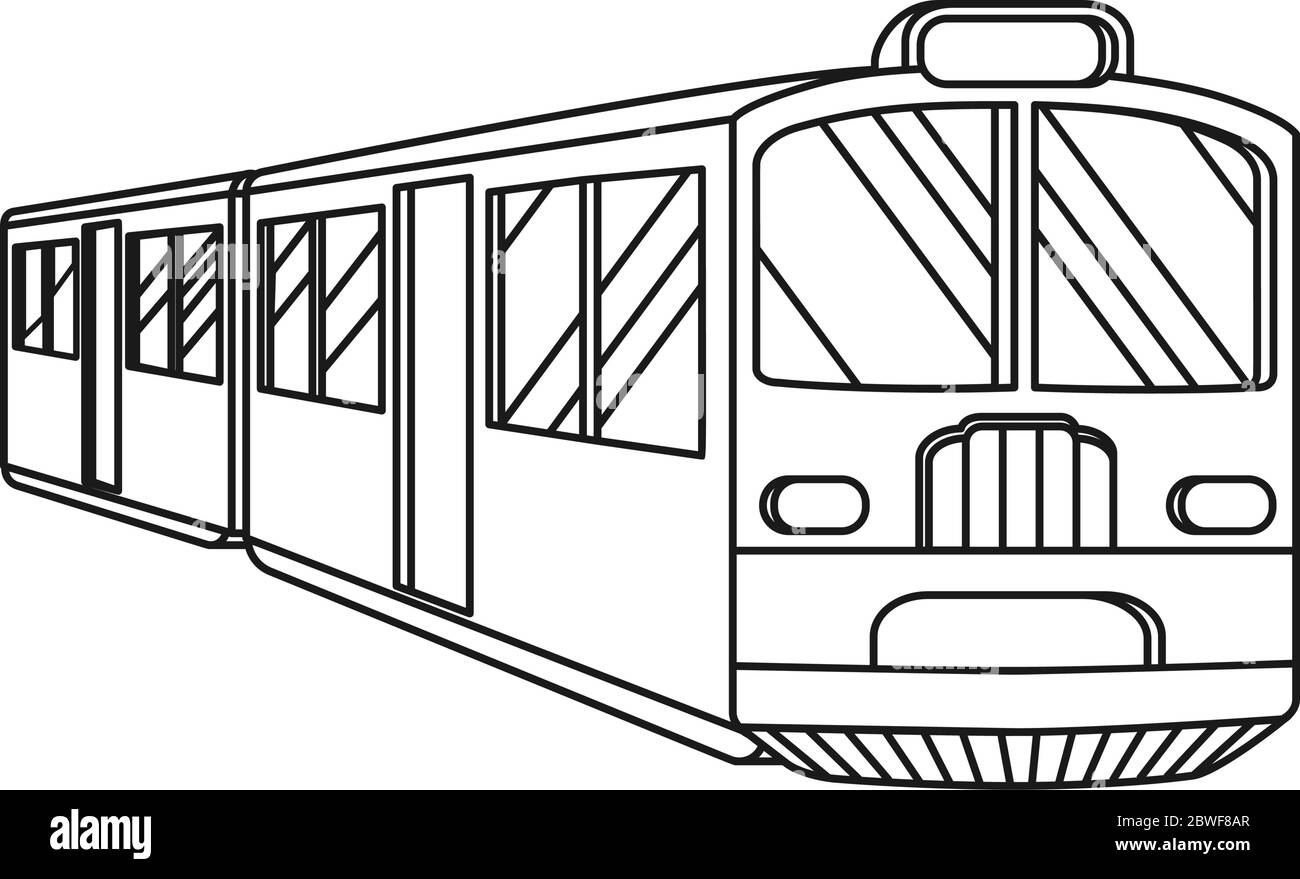Train noir et blanc Line art Illustration de Vecteur Train noir et blanc Line art Illustration de Vecteur