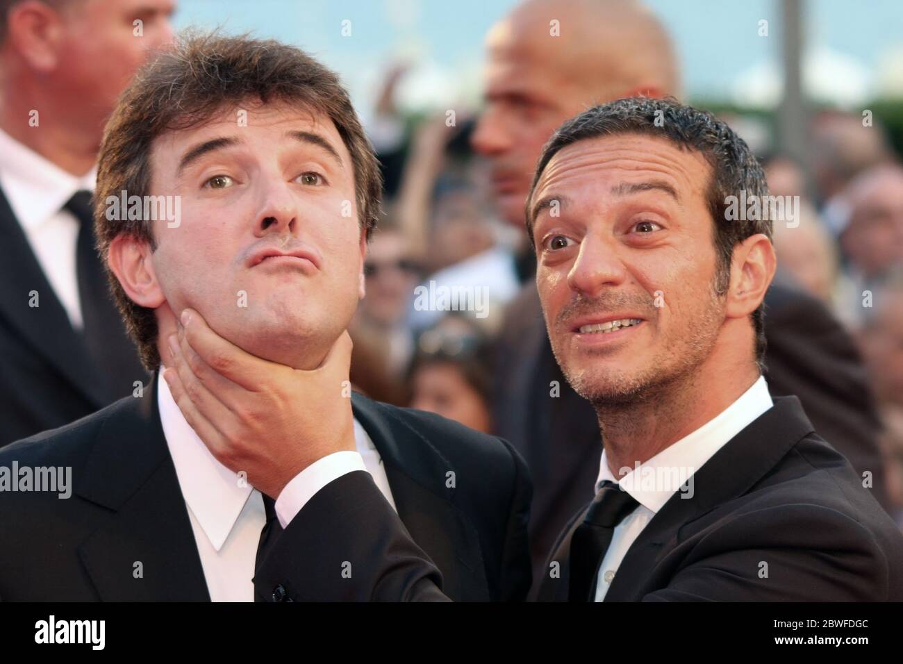 VENISE, ITALIE - SEPTEMBRE 02 : Salvatore Ficarra et Valentino Picone assistent à la cérémonie d'ouverture et à la première de la Baaria Banque D'Images