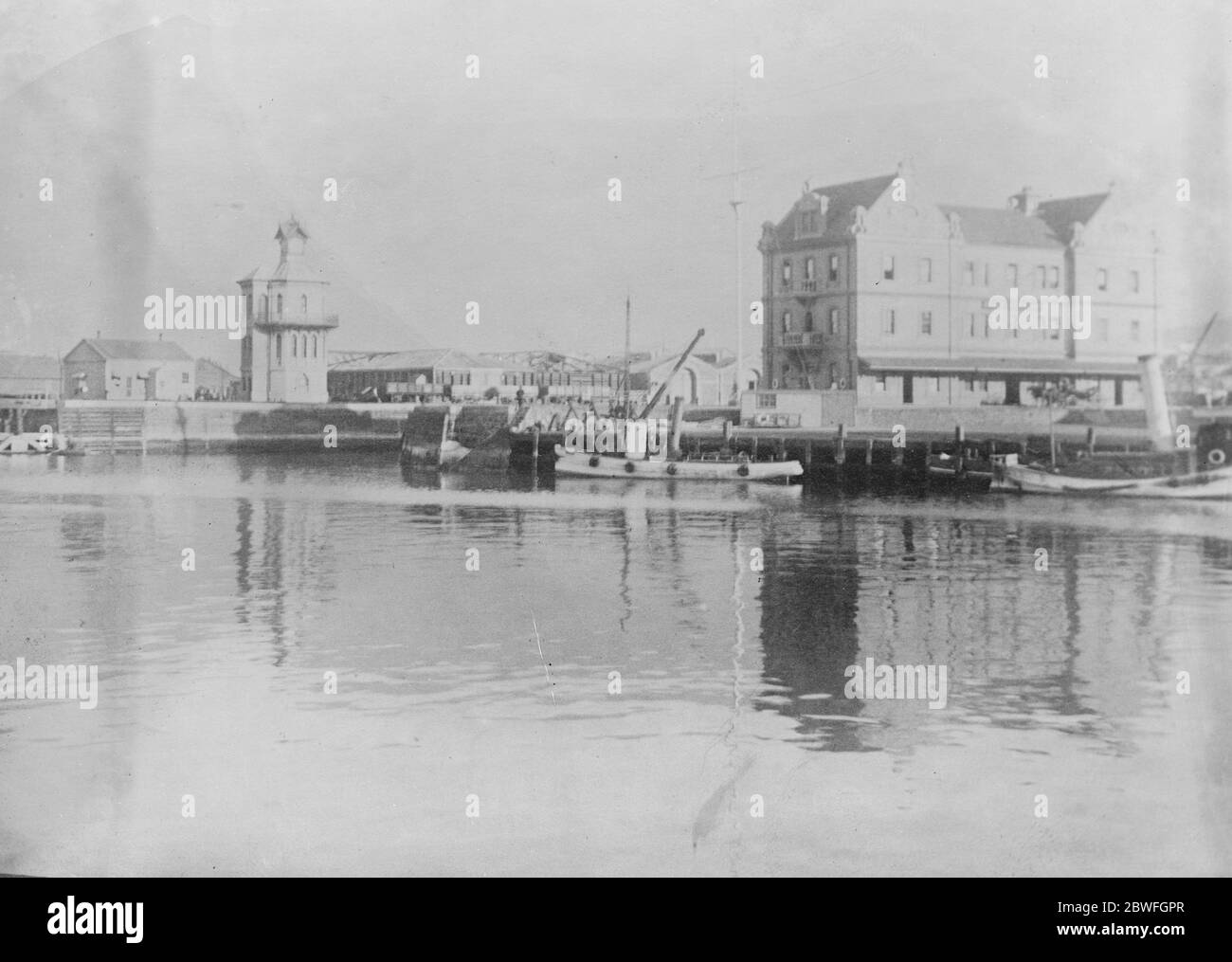 Les docks le Cap , Afrique du Sud 15 avril 1922 Banque D'Images