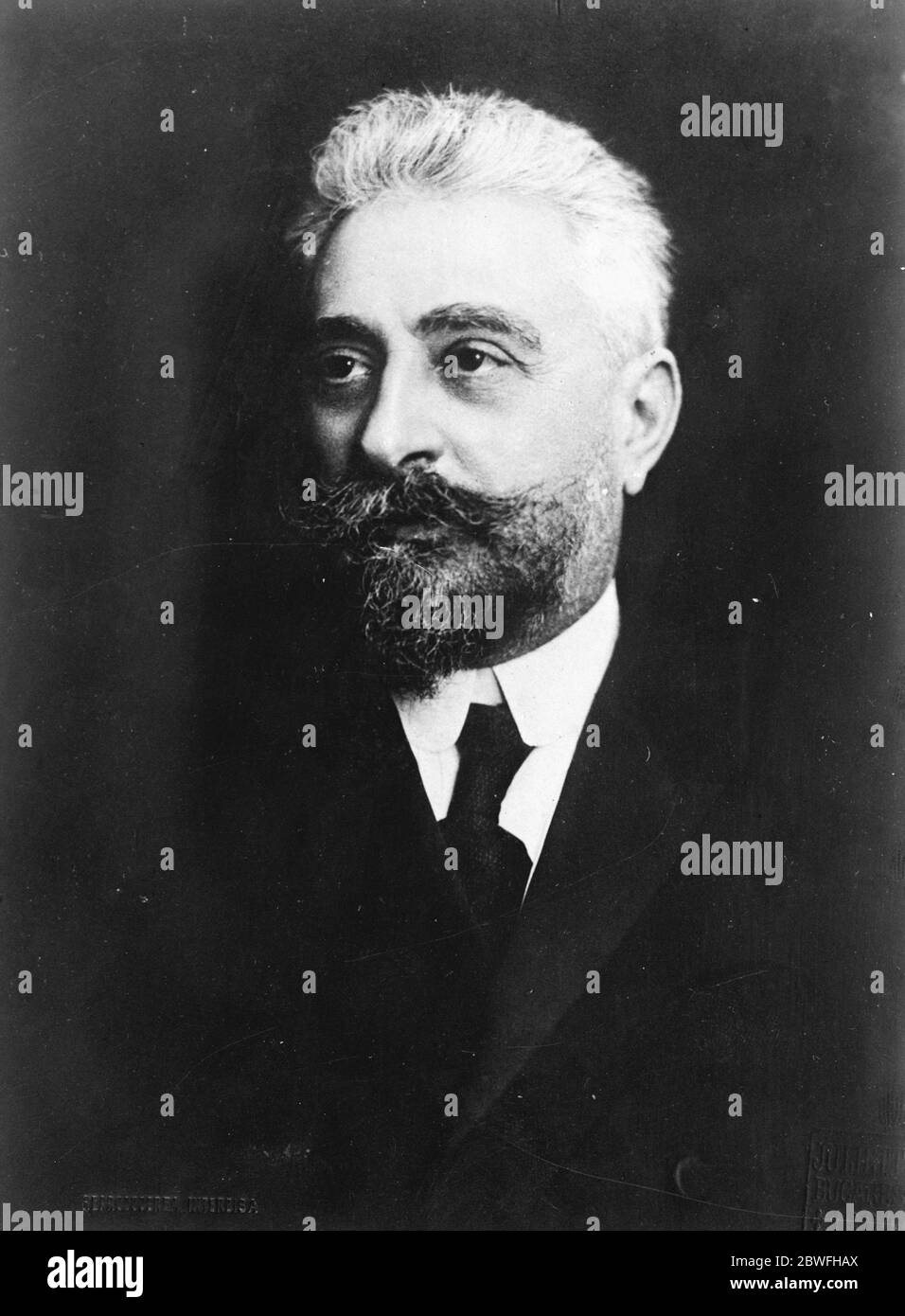 Gouvernement roumain Ion T C Bratianu , Président du Conseil et Ministre de l'intérieur 1924 Ion I. C. Bratianu également connu sous le nom d'Ionel Bratianu ( 20 août 1864 - 24 novembre 1927 ) Banque D'Images