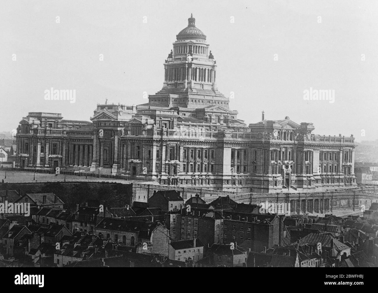 Bruxelles , Belgique . Le Palais de Justice . 19 avril 1923 Banque D'Images