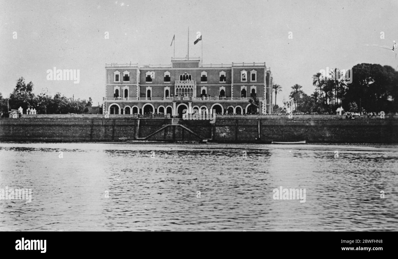 Khartoum , Soudan . Le Palais du Nil . 28 novembre 1924 Banque D'Images