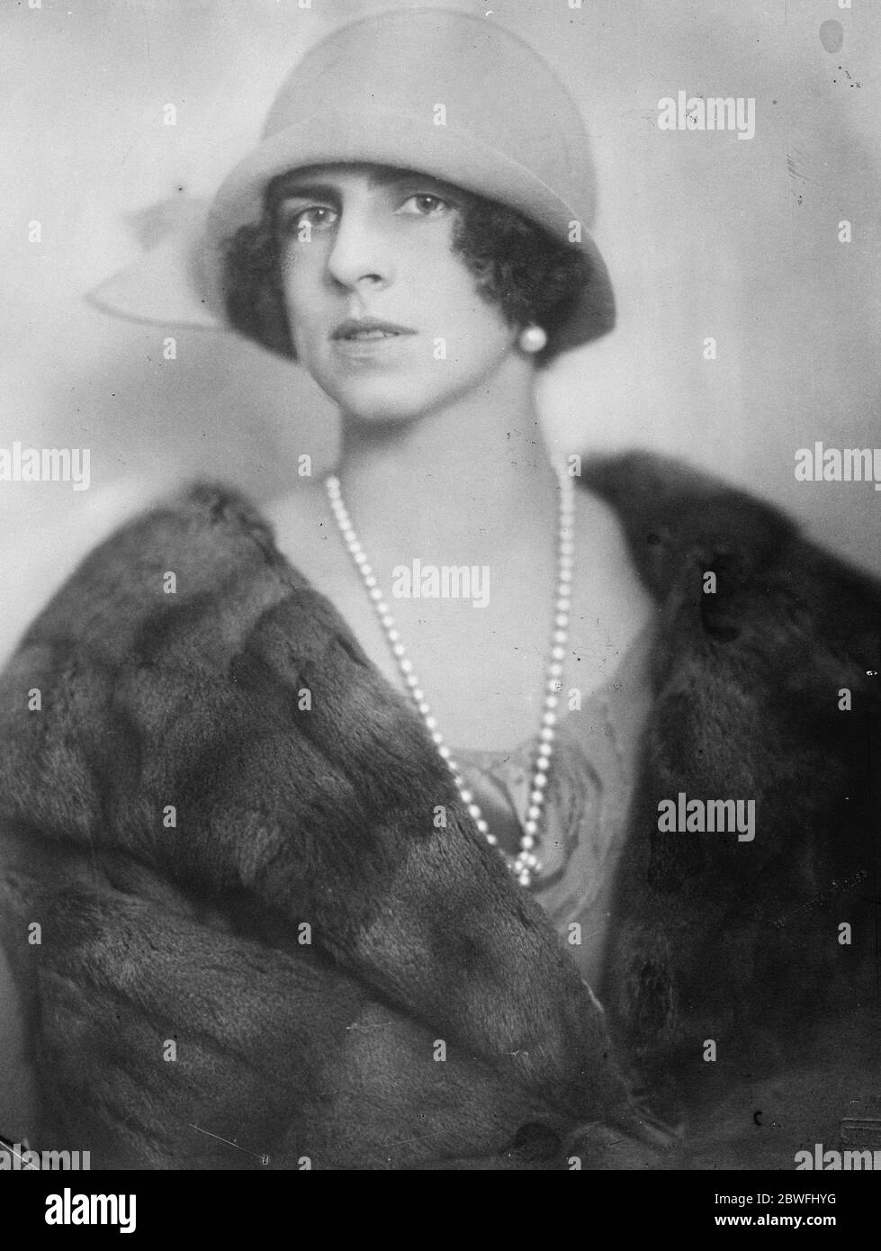 Une future Reine . La princesse de la Couronne de Roumanie . 23 février 1925 Banque D'Images
