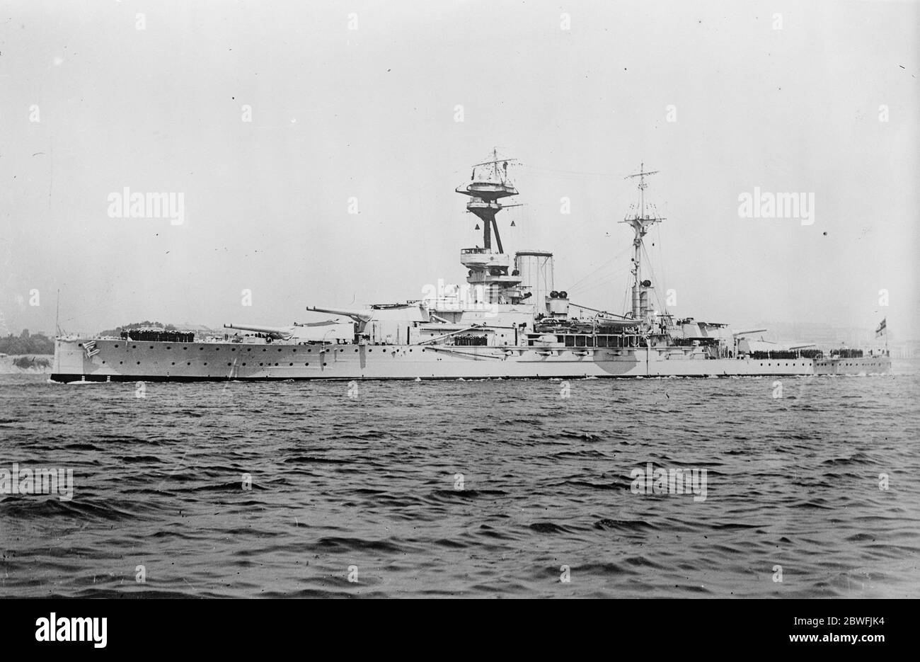 Résolution HMS . 10 janvier 1924 Banque D'Images