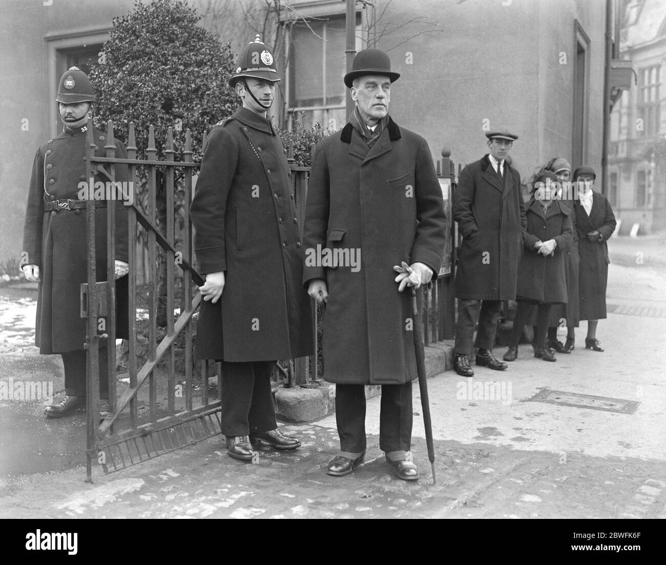 Le procès Armstrong à Hereford Sir Ernest Pollock devant le tribunal 4 avril 1922 Banque D'Images
